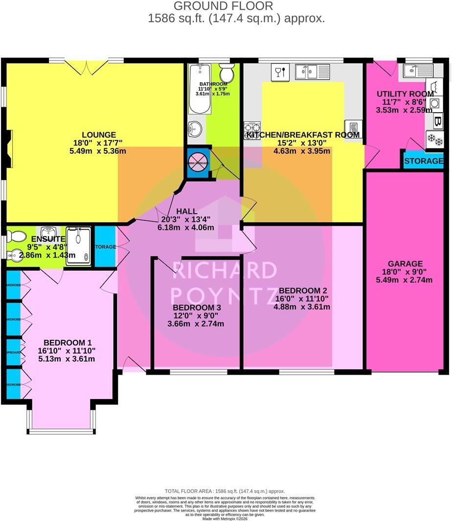 No chain - Welbeck Road, Canvey Island floorplan
