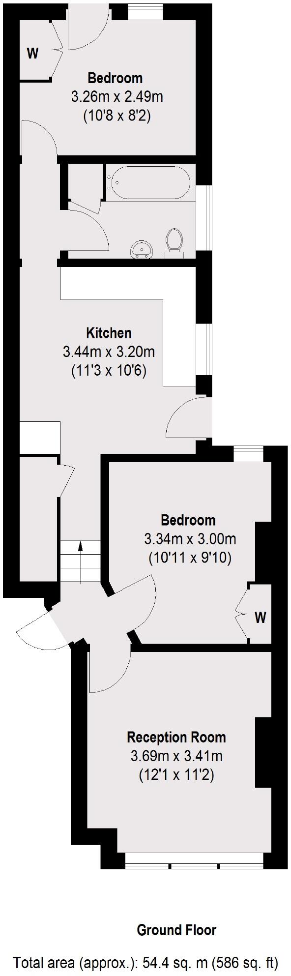 Tynemouth Street, Fulham floorplan