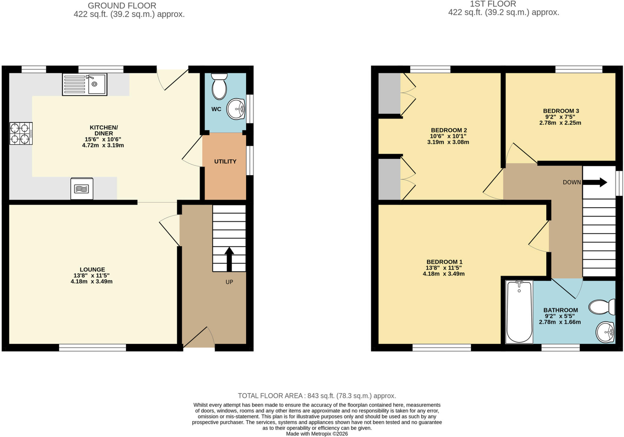 Estate Avenue, Broughton, DN20 0JY floorplan