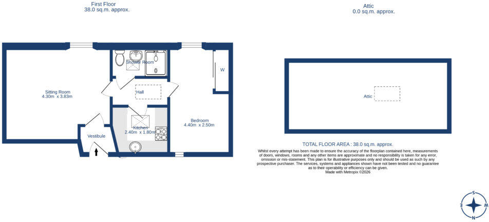 94/3 Causewayside, Edinburgh, EH9 1PU floorplan