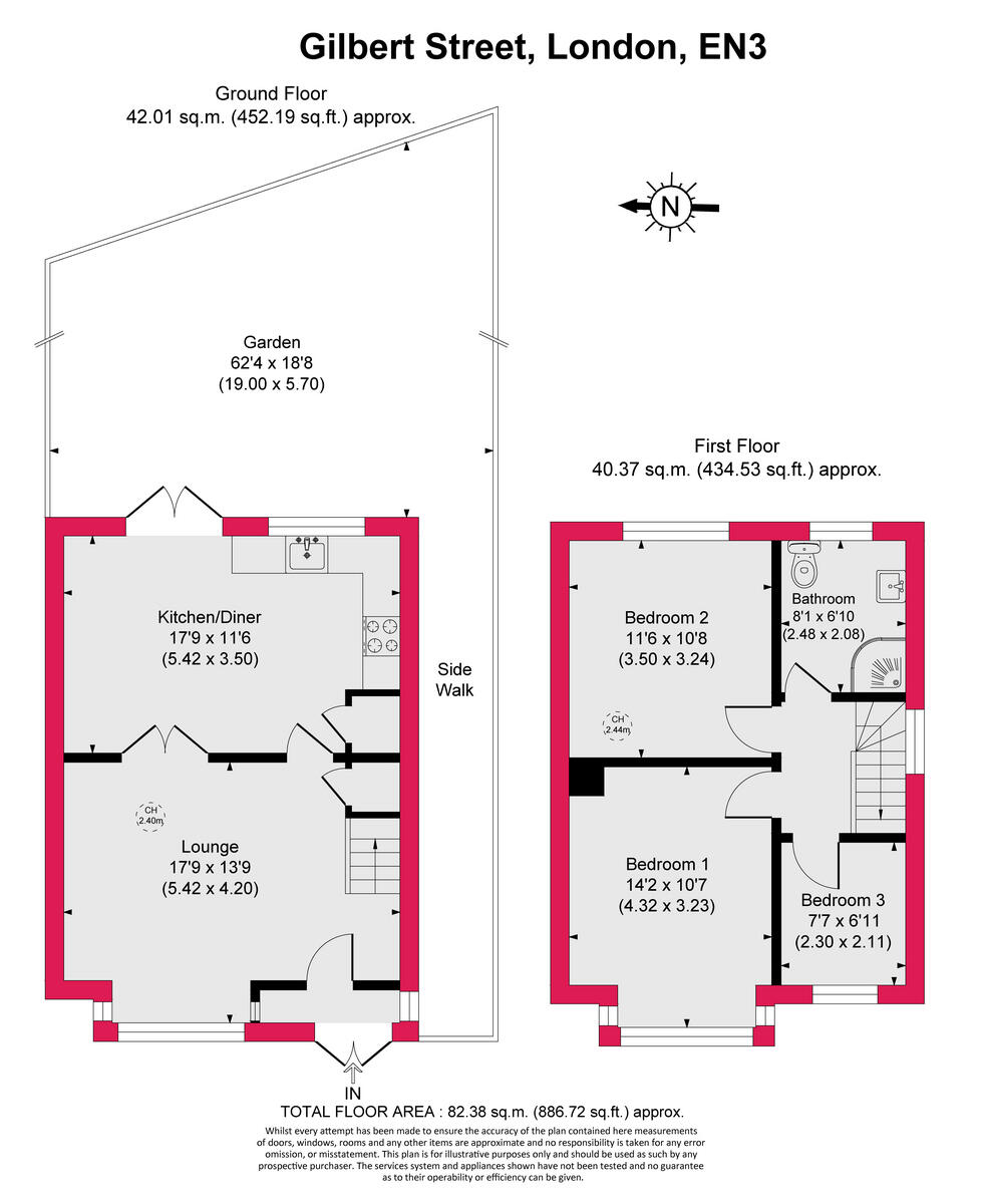 Gilbert Street, Enfield, EN3 floorplan