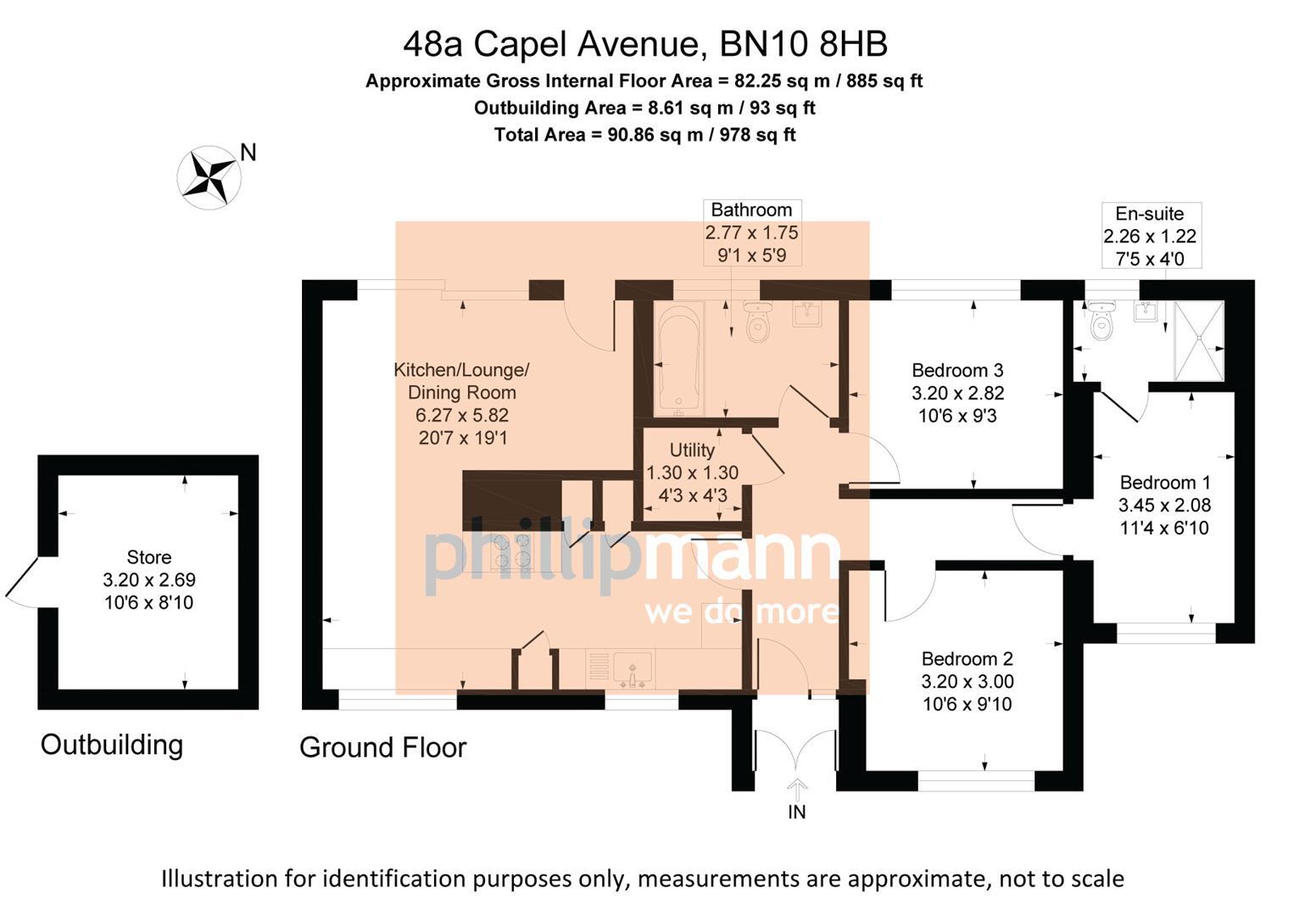 Capel Avenue, Peacehaven floorplan