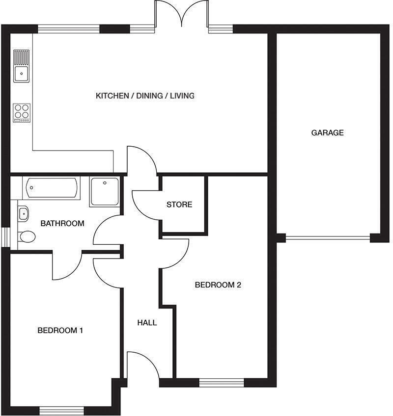 Stainthorpe Row, 
South Otterington, 
DL7 9HU
 floorplan