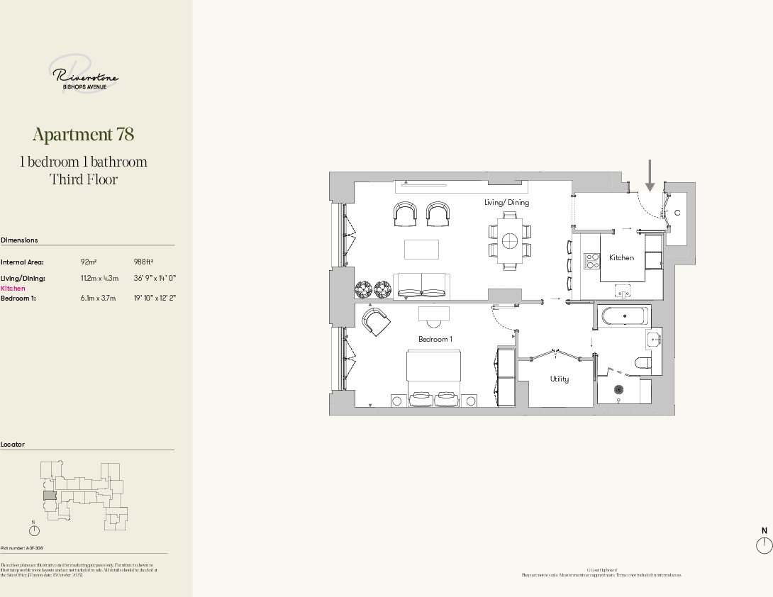 56 
The Bishops Avenue Hampstead
London 
N2 0BE floorplan