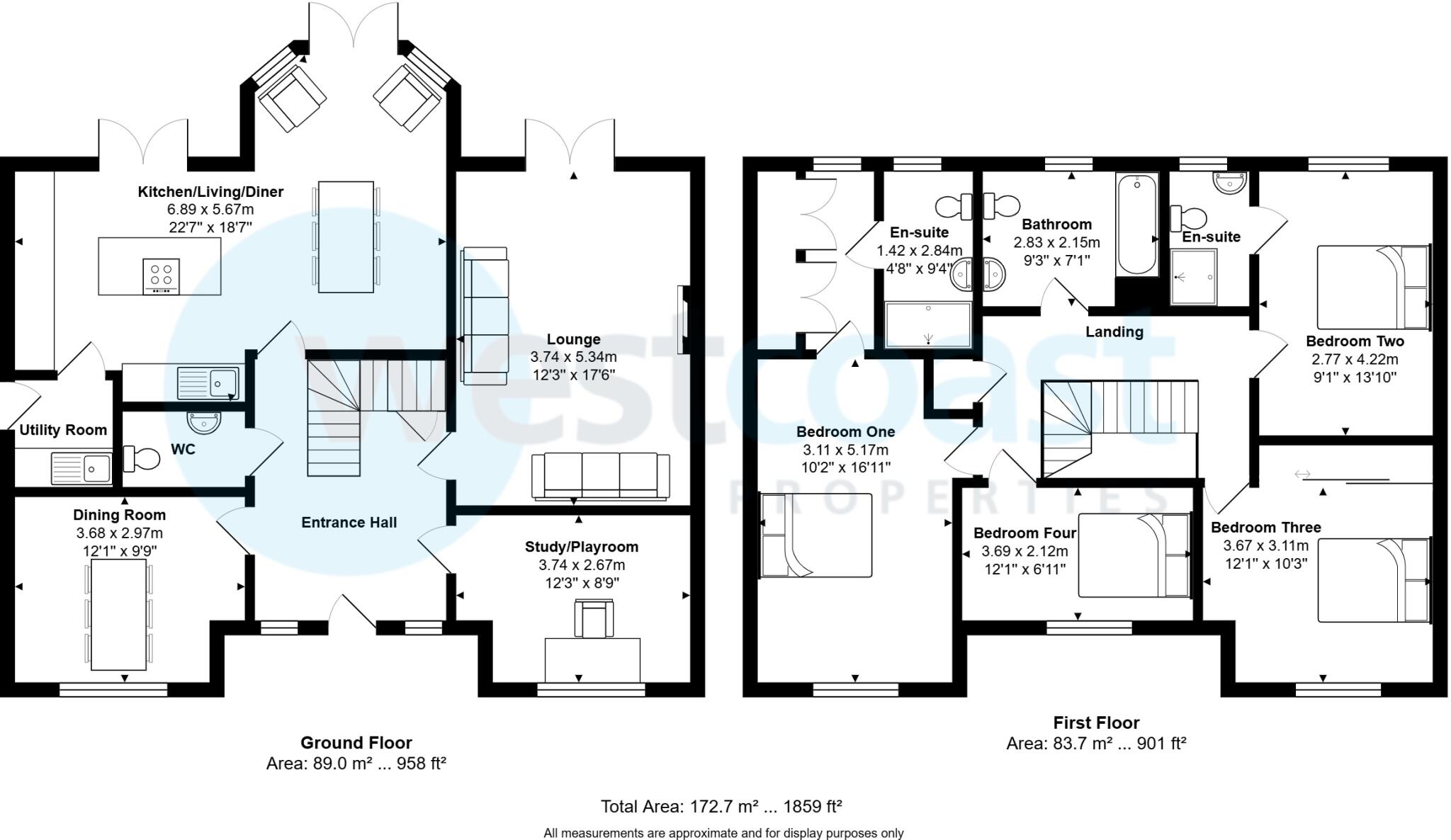 Marjoram Way, Portishead, North Somerset, BS20 floorplan