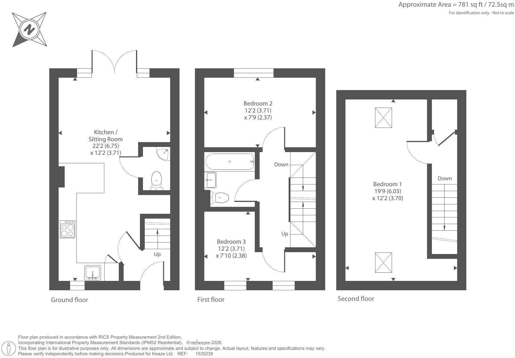 35, Bluebell Way, Norwich, NR9 5FH floorplan