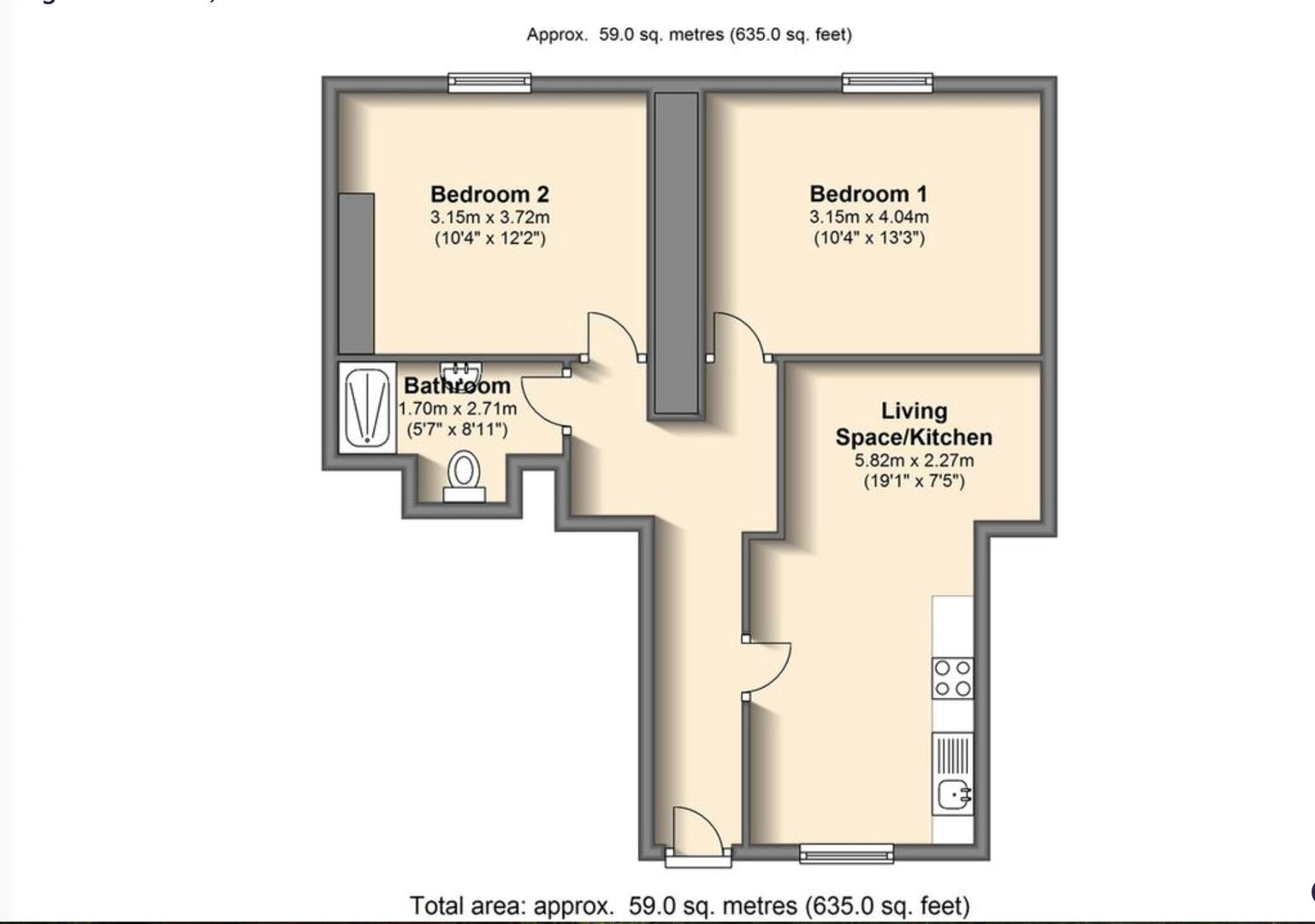 11C Broomgrove Crescent, Sheffield floorplan