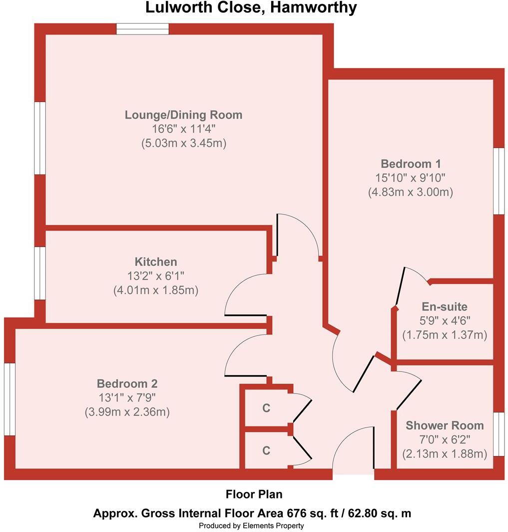 Lulworth Close, Hamworthy floorplan