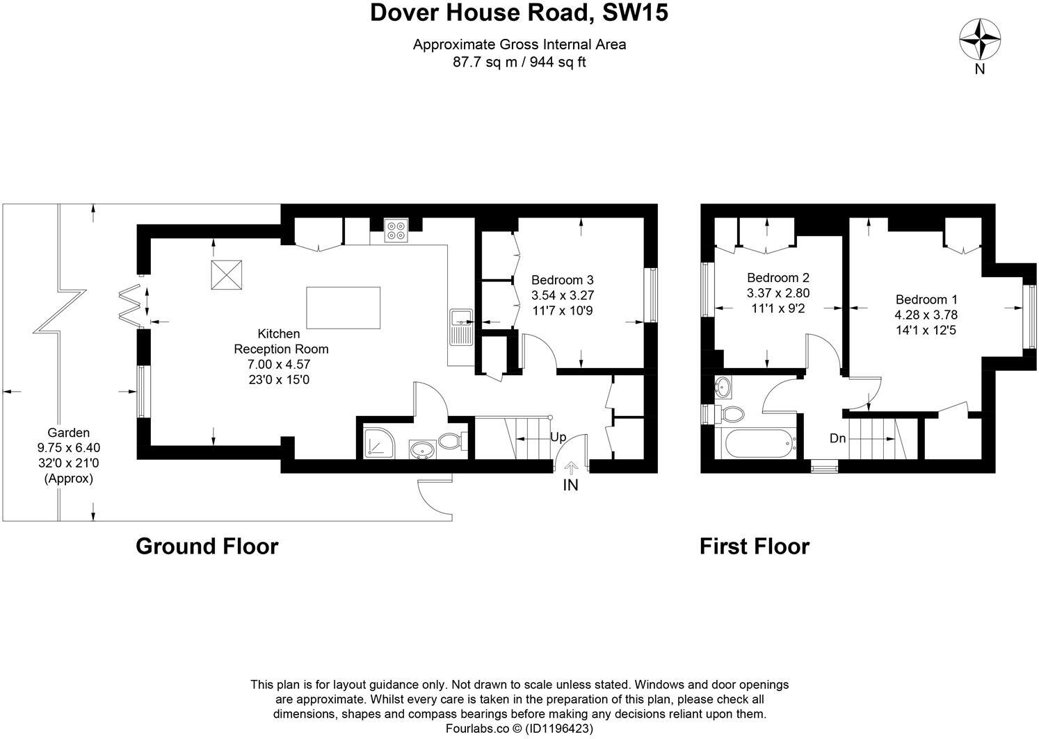 Dover House Road, London floorplan