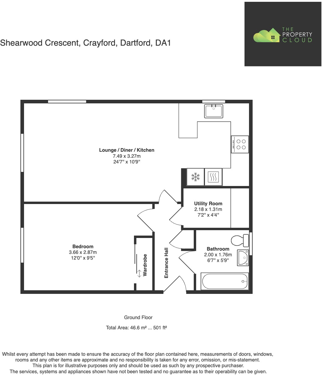 Shearwood Crescent, Crayford, Kent, DA1 floorplan