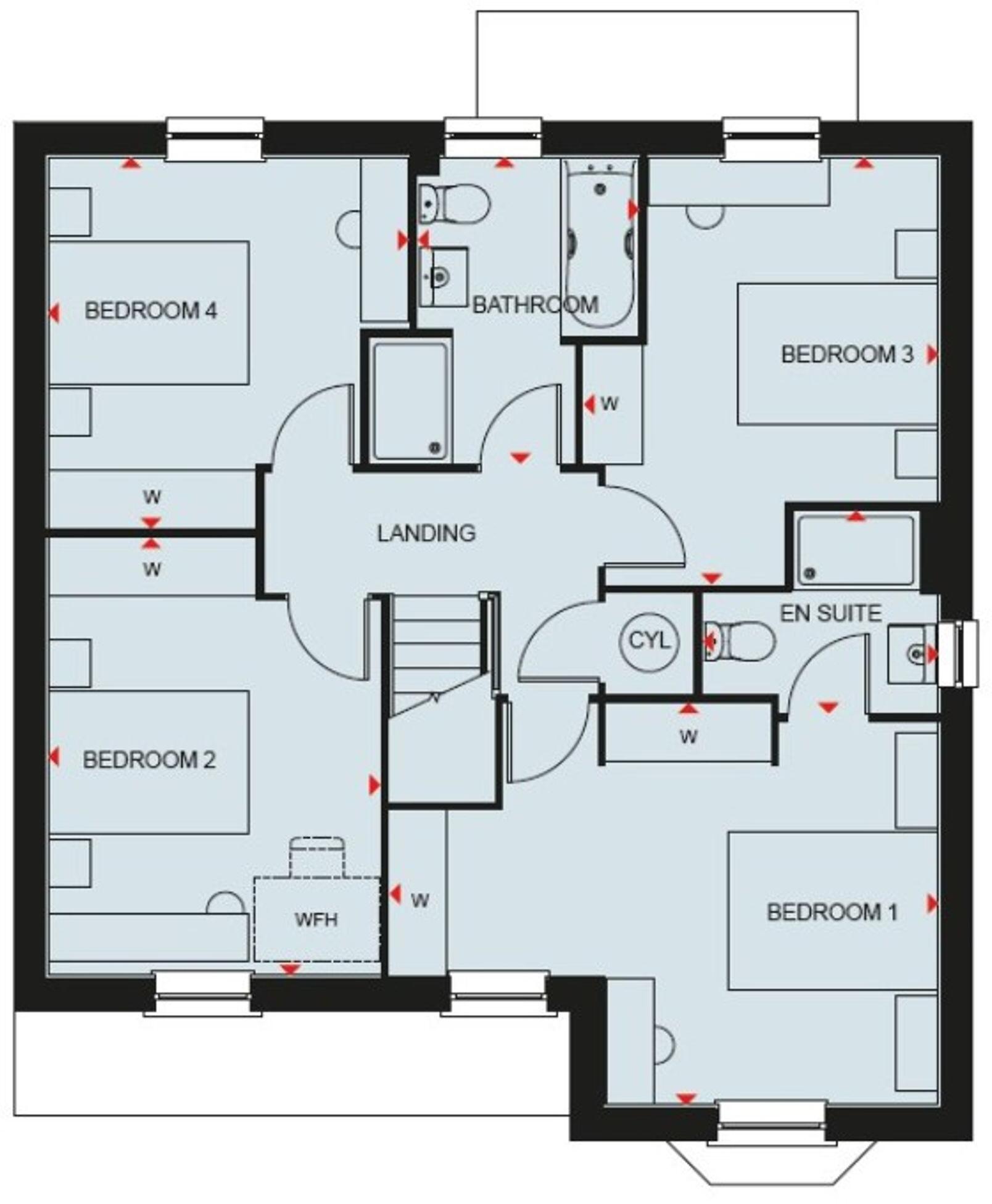 Plot 45 (THE MERIDEN), Brook View, Birmingham Road, Coventry CV5 floorplan