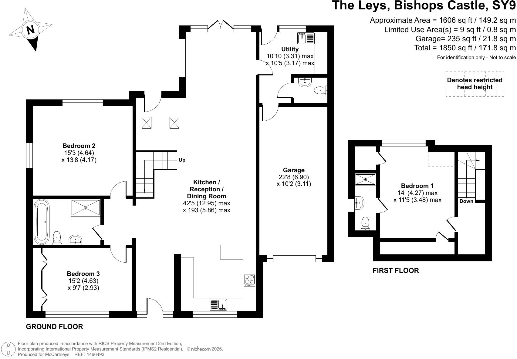 The Leys, Bishops Castle, Shropshire floorplan