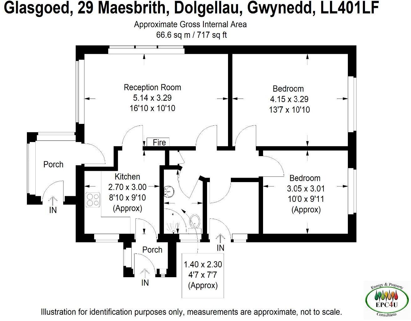 Glasgoed, 29 Maesbrith, Dolgellau LL40 1LF floorplan