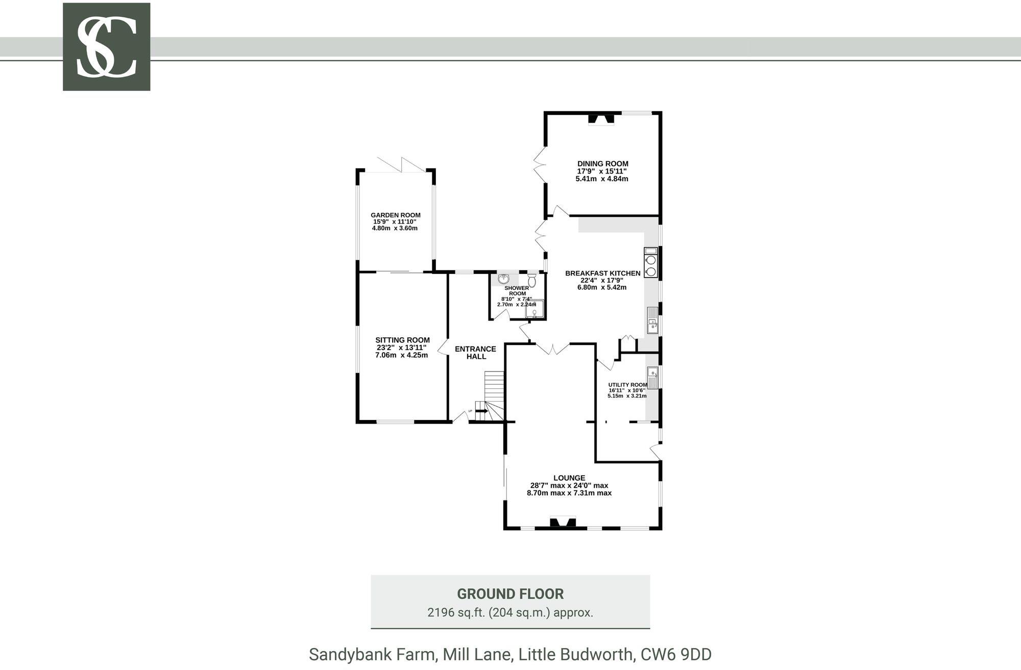 Sandybank Farm, Mill Lane, Little Budworth, CW6 9DD floorplan