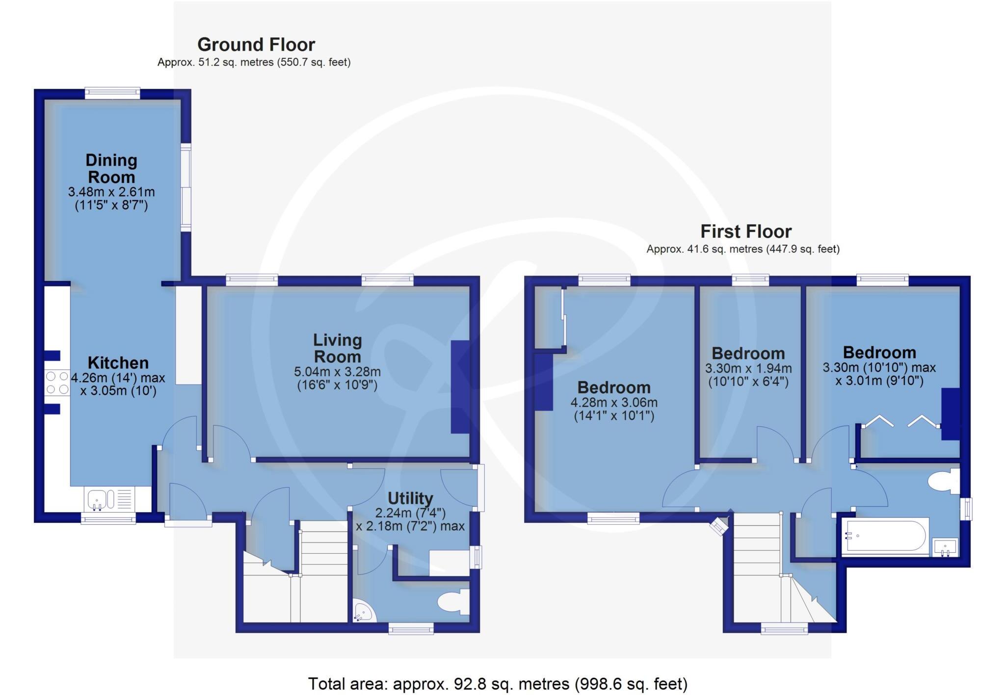 Glebe Houses, Abbotsham floorplan