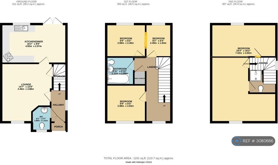 Whimberry Way, Manchester, M20 floorplan