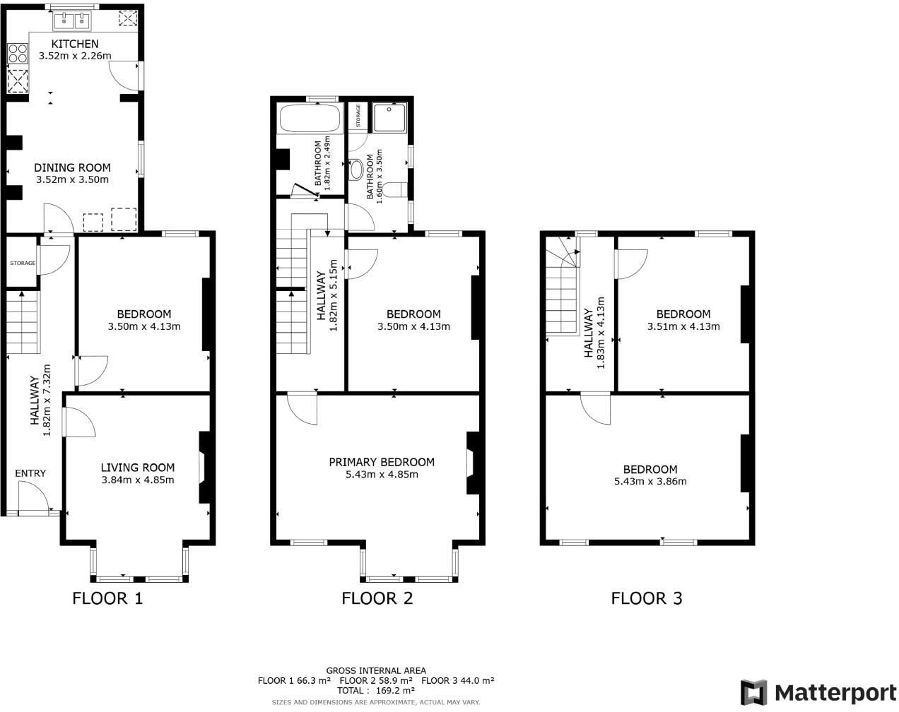 57 Burford Road, Forest Fields, Nottingham, NG7 6BB floorplan