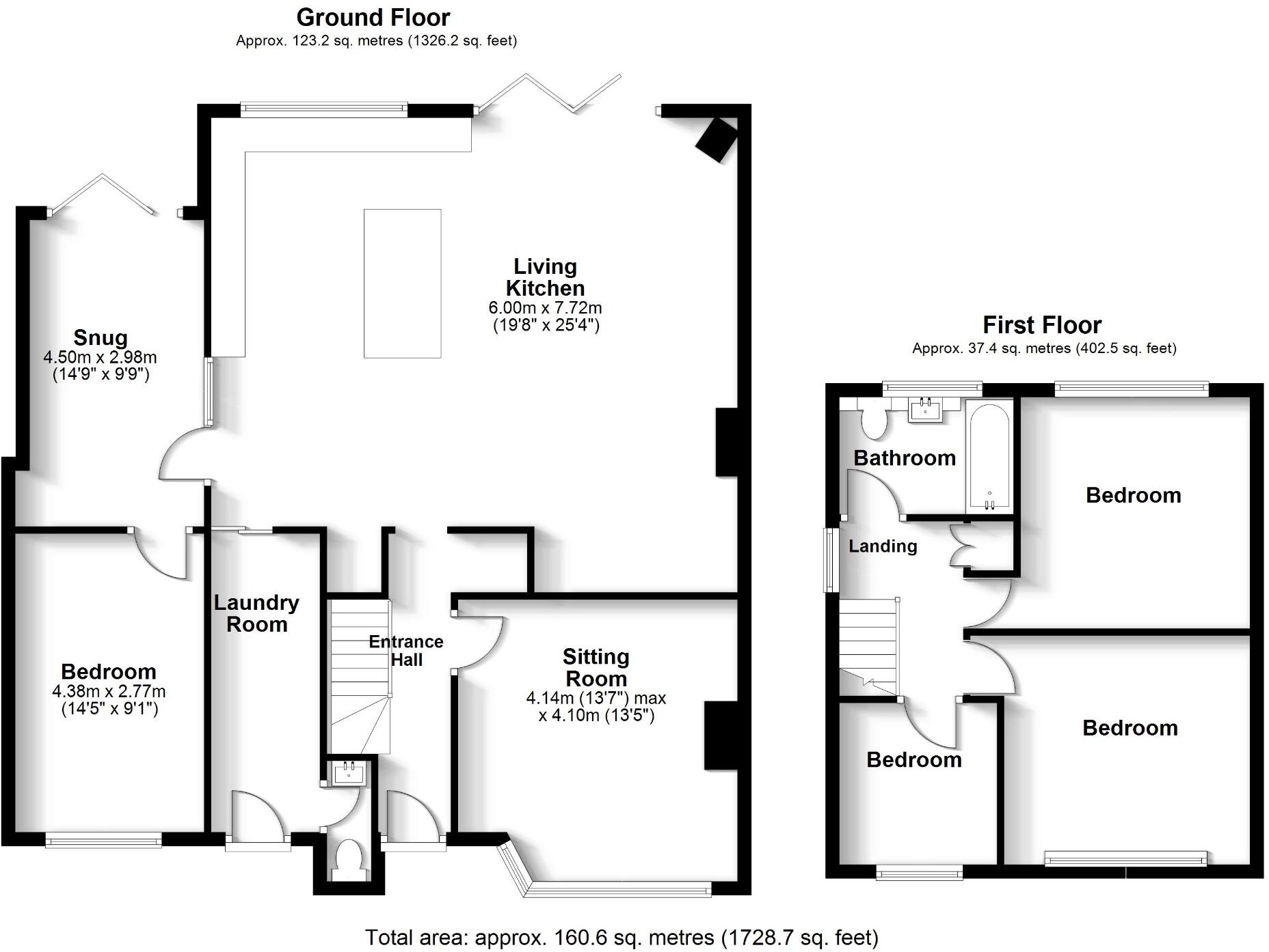 28 Queens Gardens, Codsall WV8 2EP floorplan