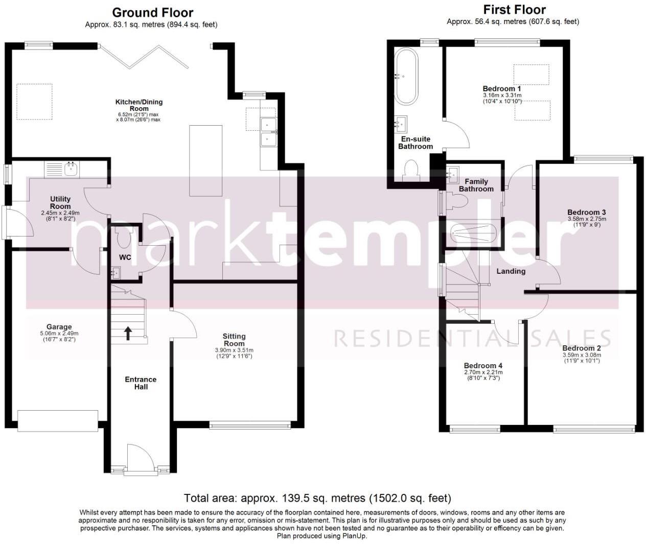 Beautifully presented family home in the heart of Yatton floorplan