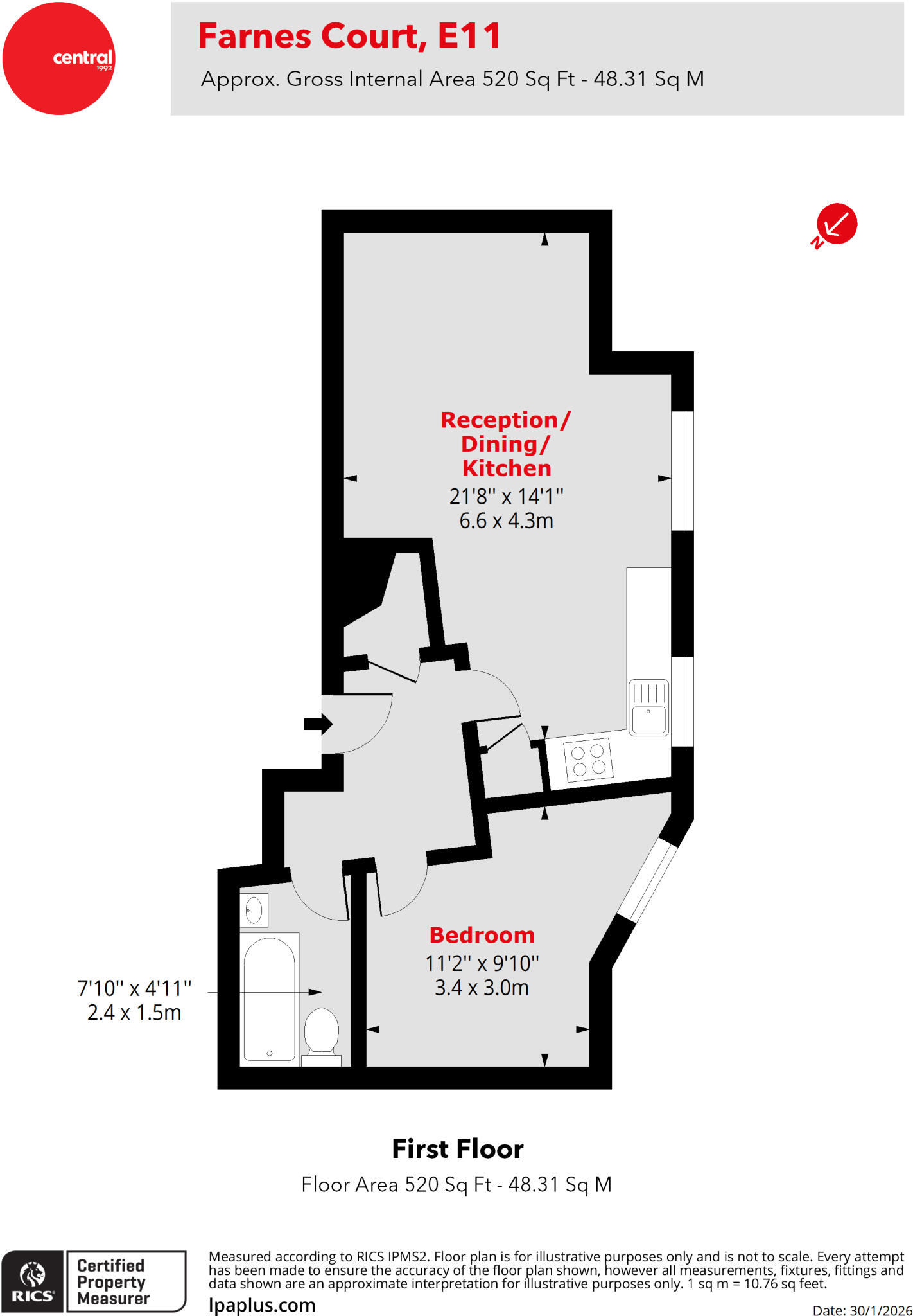 Drayton Road, Leytonstone, London, E11 floorplan