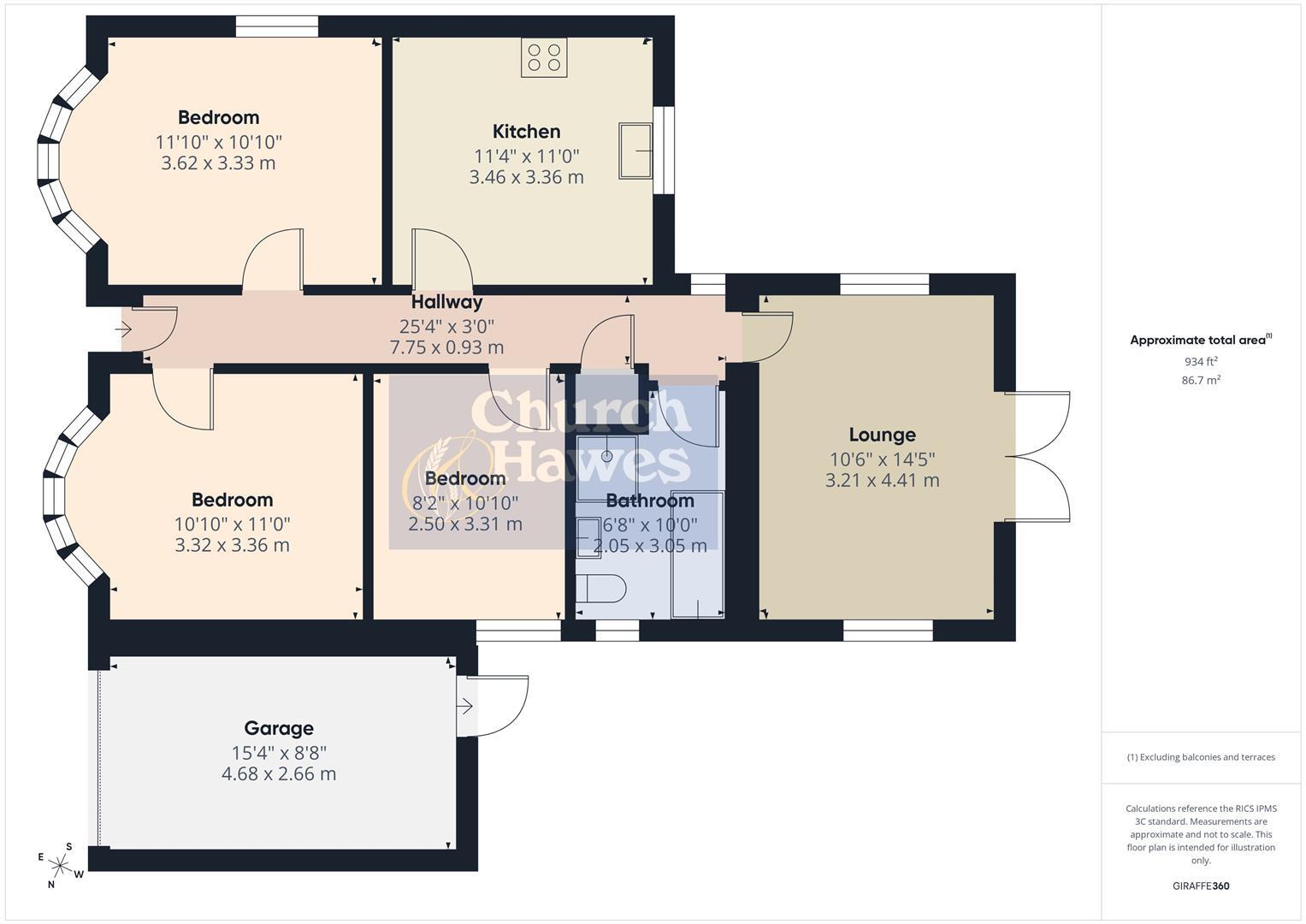 Manse Chase, Maldon floorplan