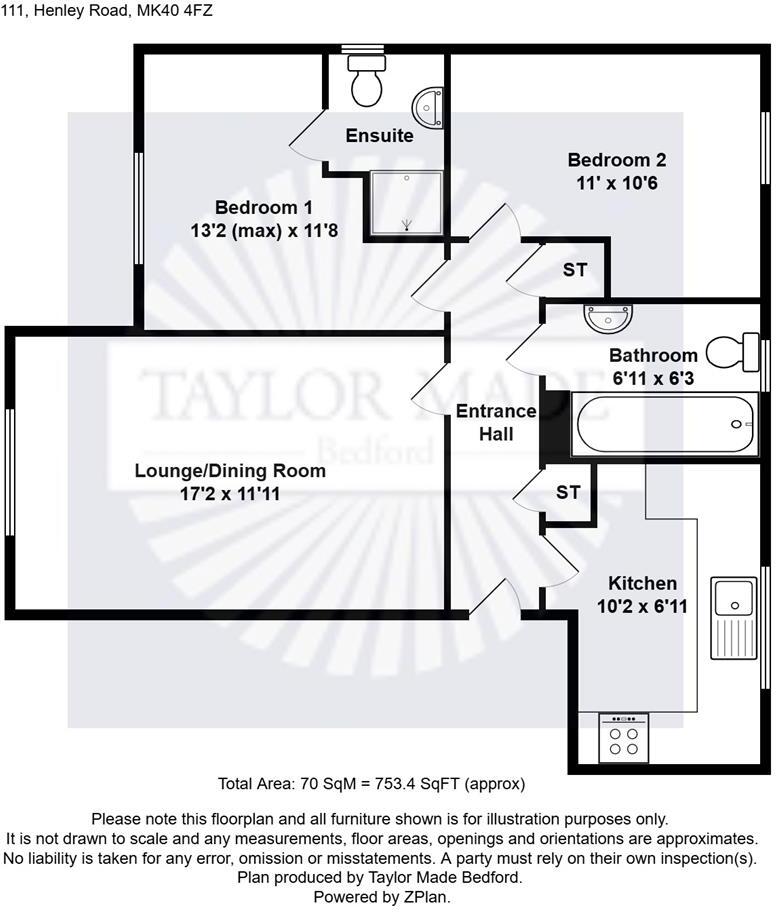 Henley Road, Queens Park, Bedford floorplan
