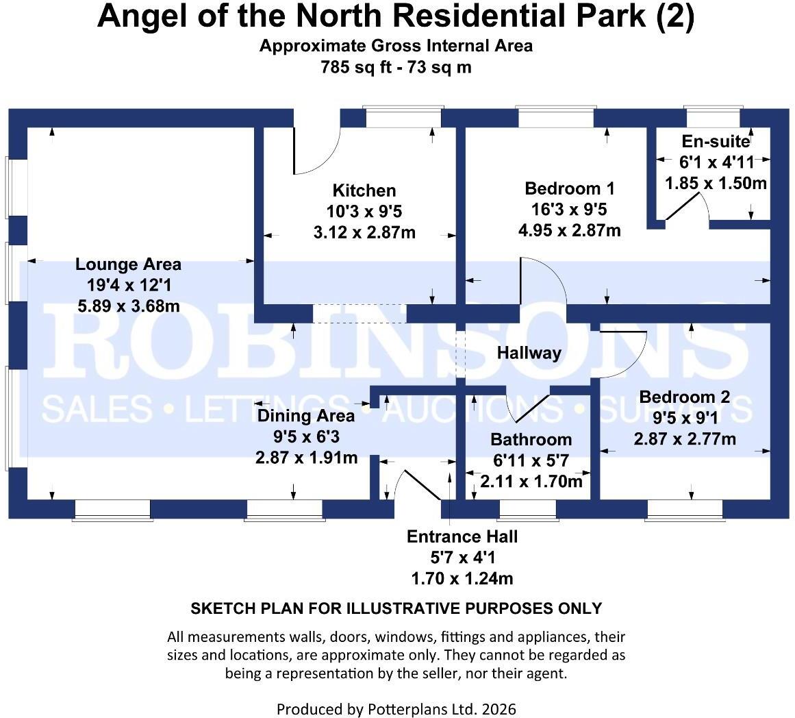 Angel of the North Residential Park, Birtley floorplan