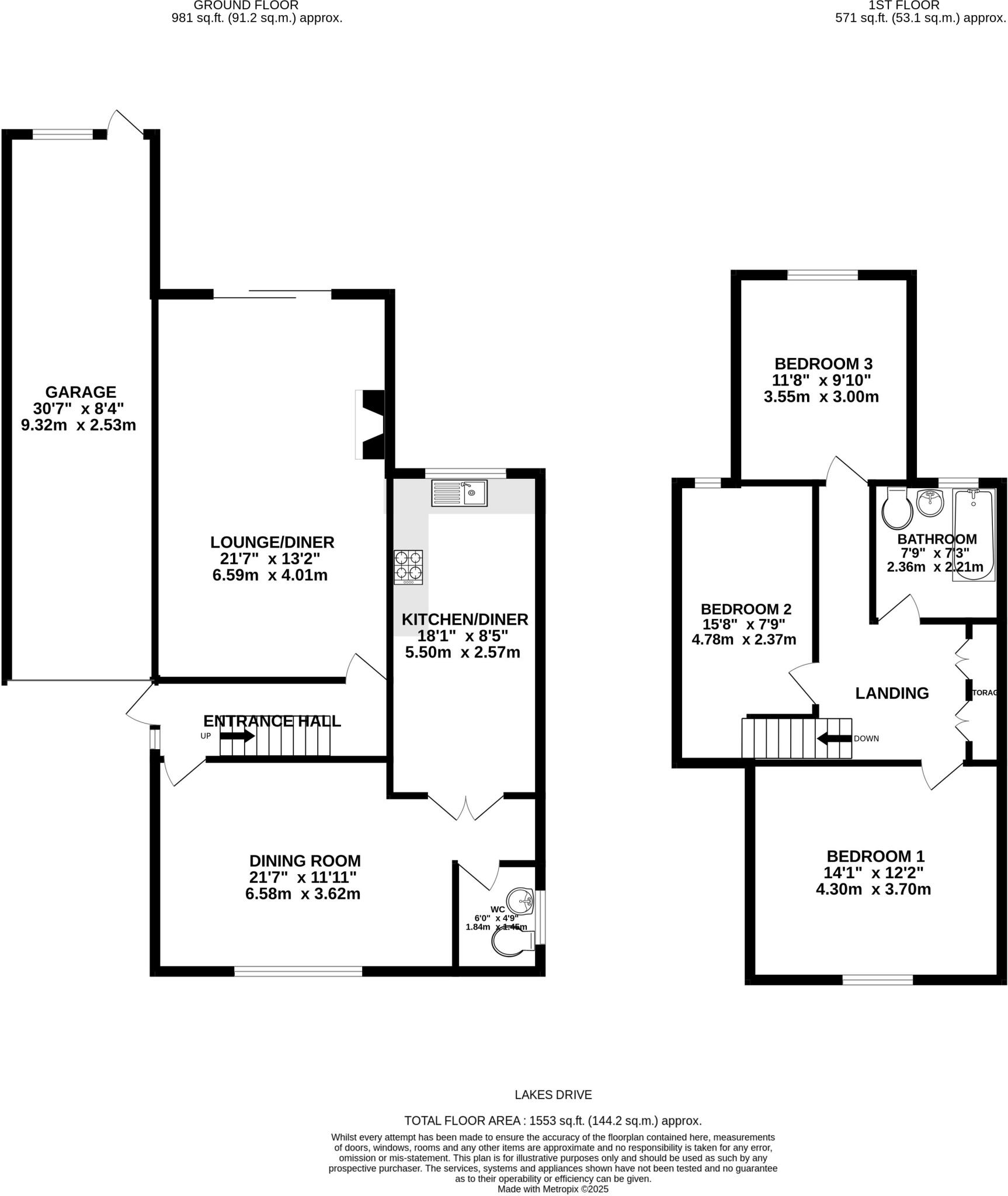 Lakes Drive, Orrell, Wigan floorplan