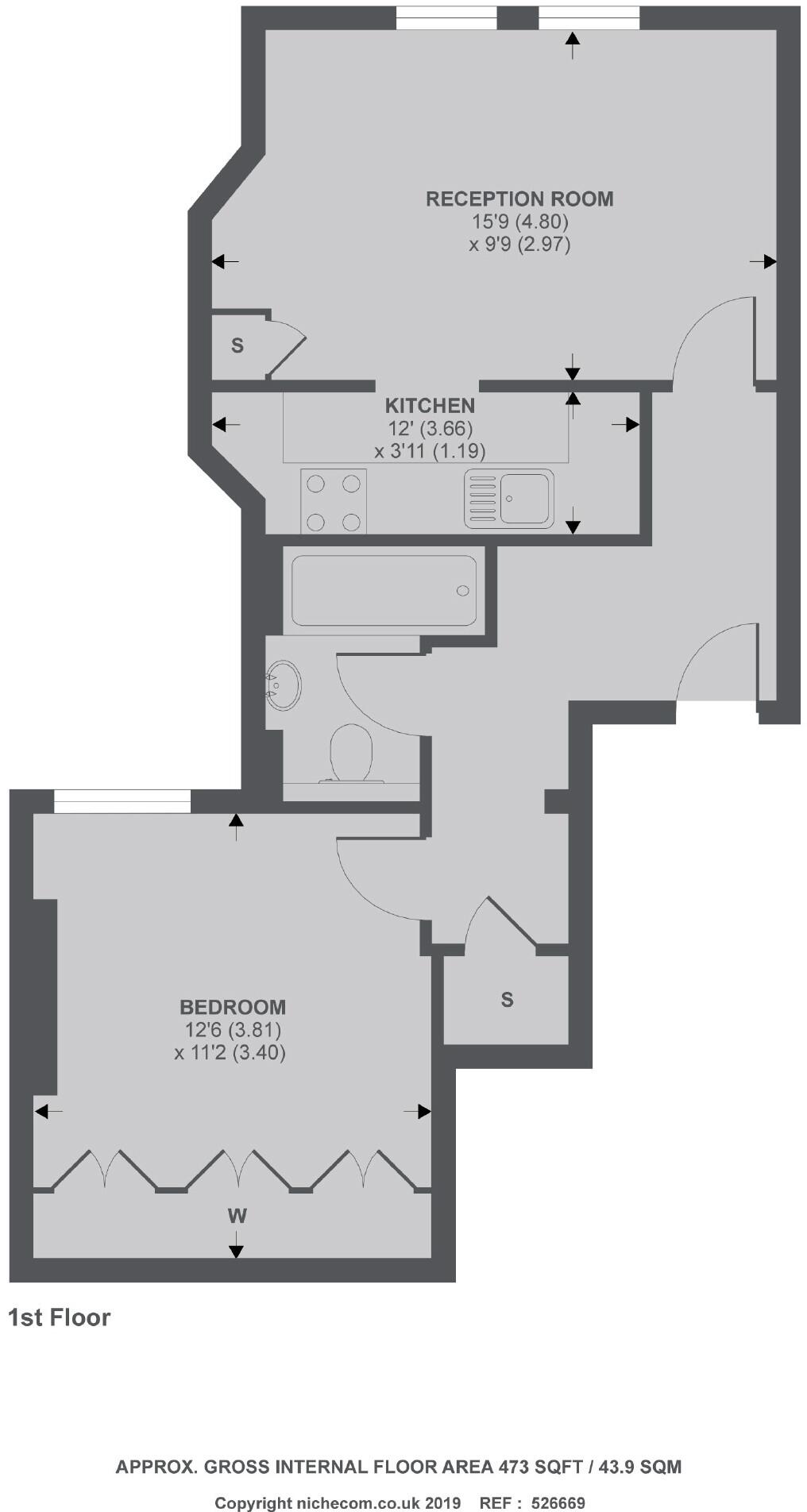 Tooting Bec Gardens, Streatham floorplan