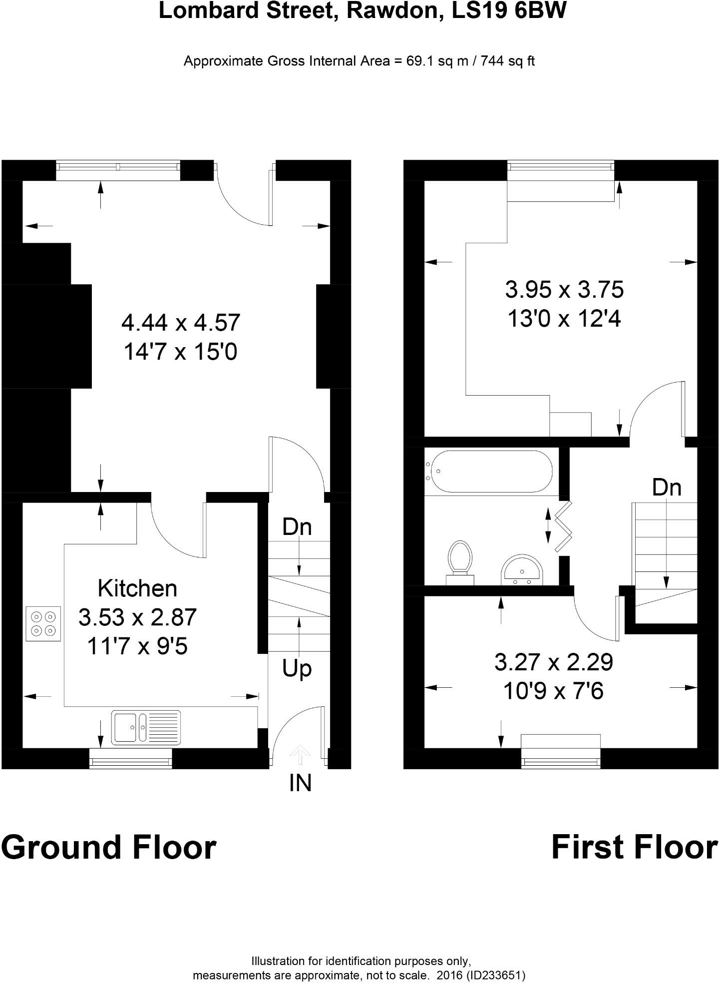  Lombard Street, Little London, Rawdon.  floorplan