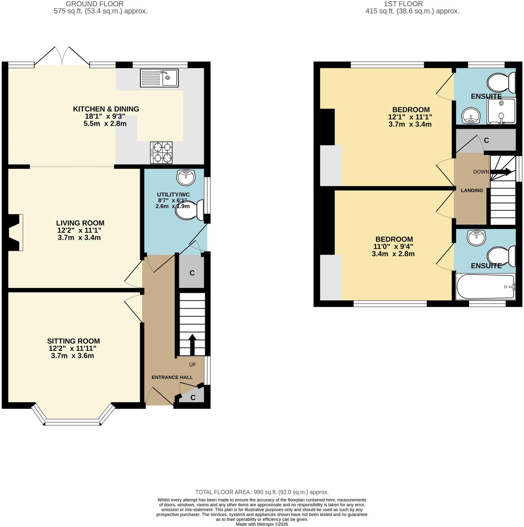 Morrin Close, Worcester, WR3 floorplan