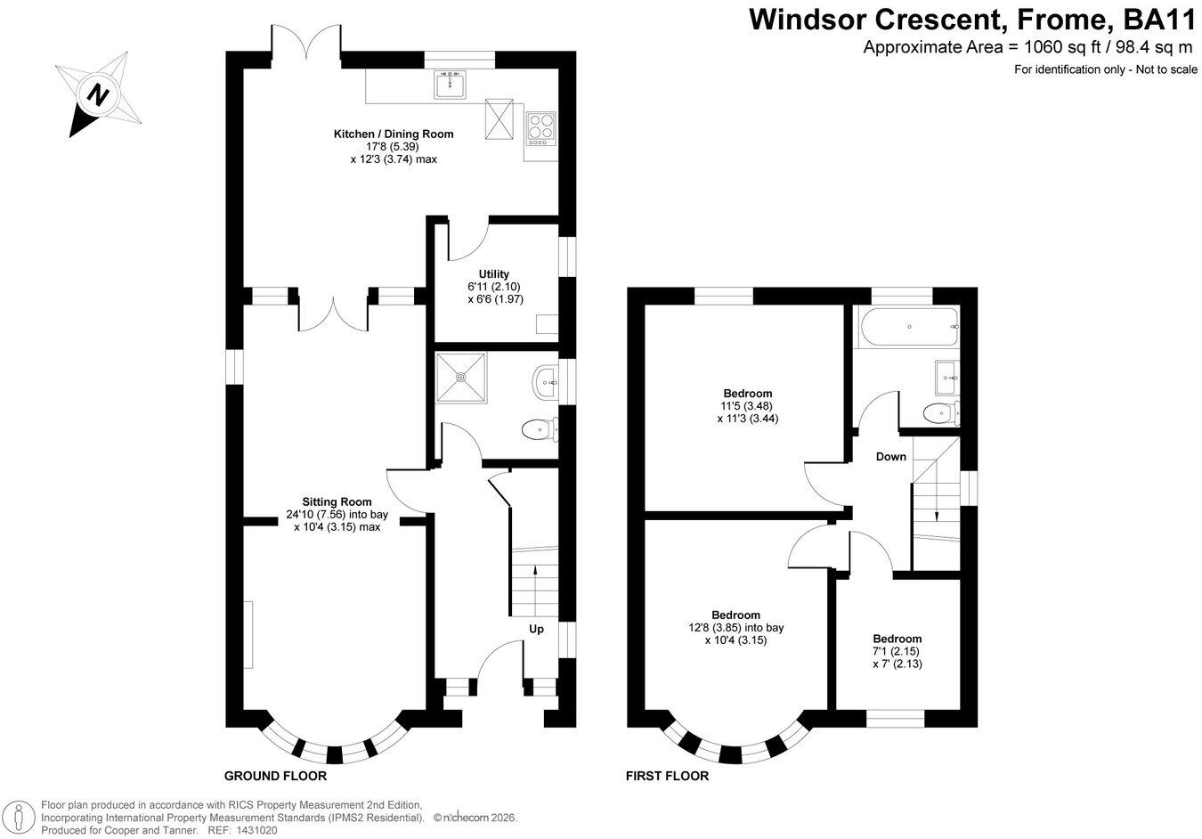 Windsor Crescent, Frome, BA11 floorplan