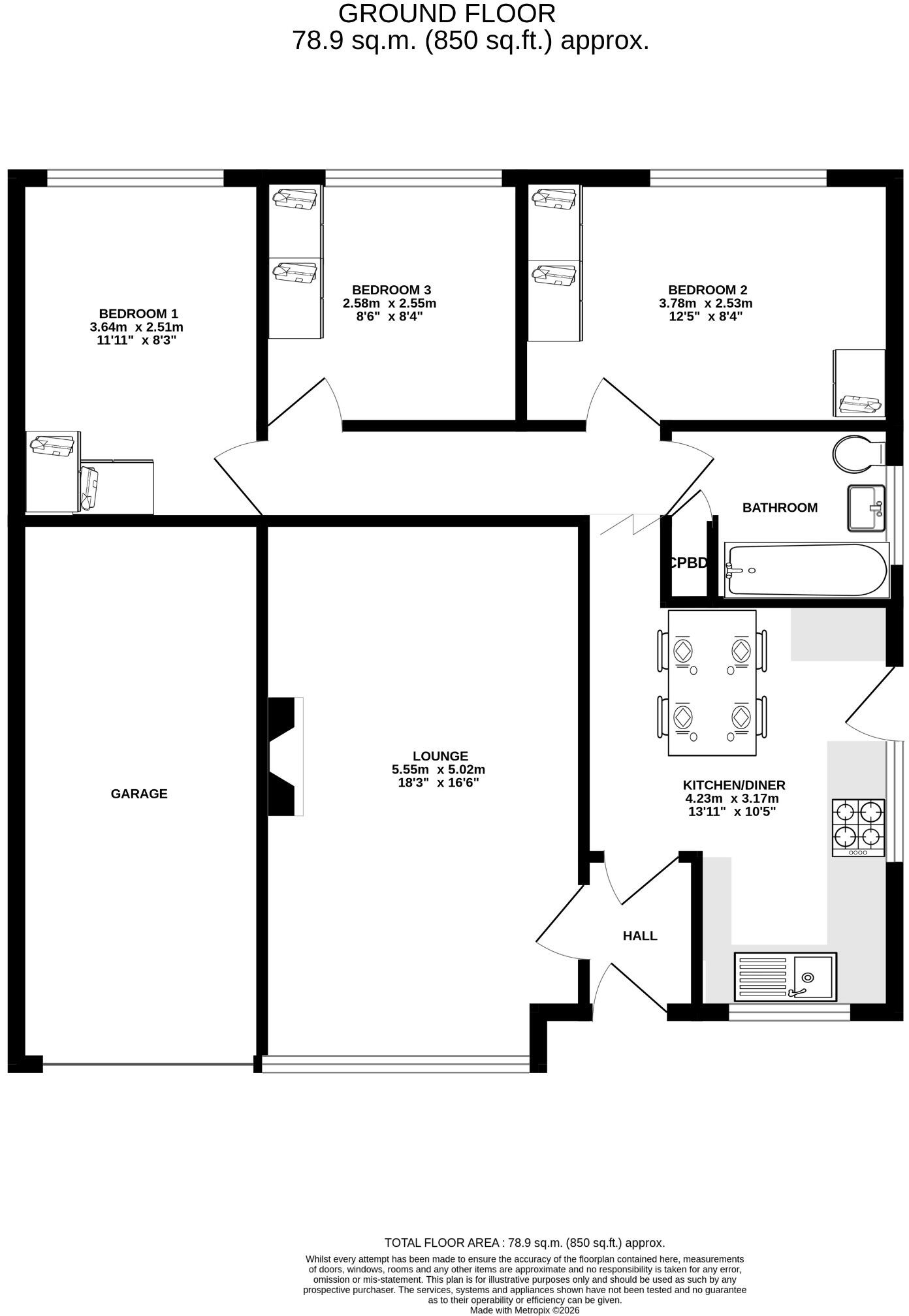 Hospital Road, Bromley Cross, Bolton, BL7 9 floorplan