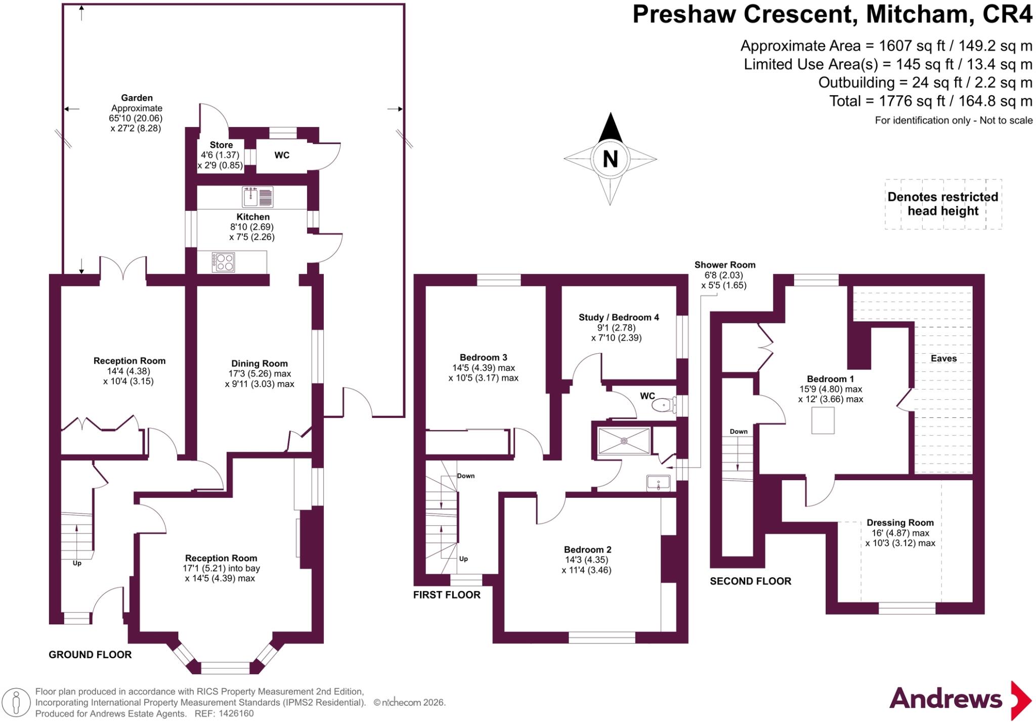 Preshaw Crescent, Mitcham, CR4 floorplan
