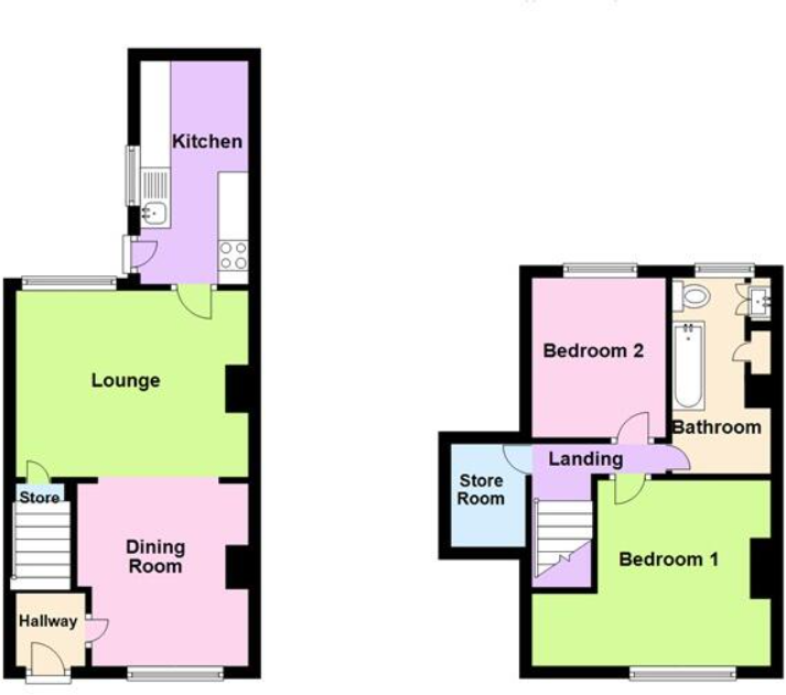127 The Crescent, Dunscroft, Doncaster, South Yorkshire DN7 4ES floorplan