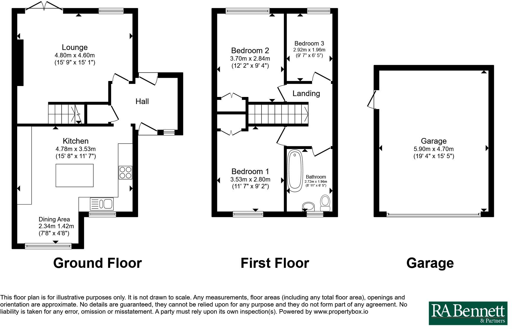 Keats Avenue, Worcester, Worcestershire, WR3 floorplan