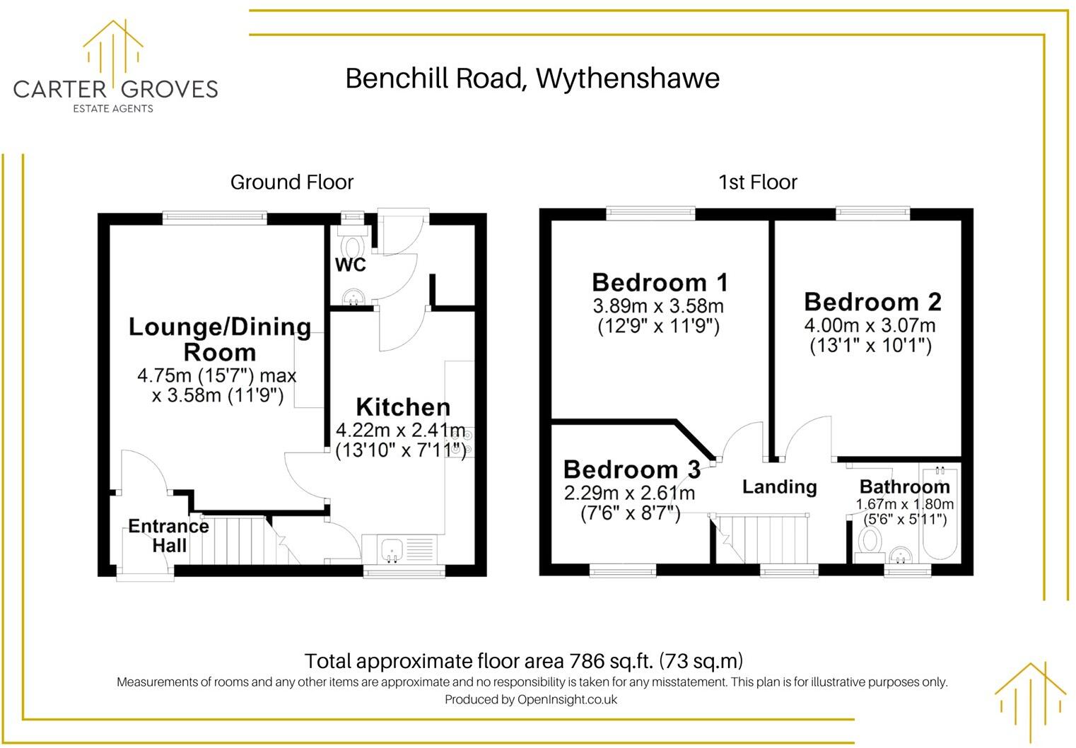 Benchill Road, Manchester, Greater Manchester, M22 floorplan