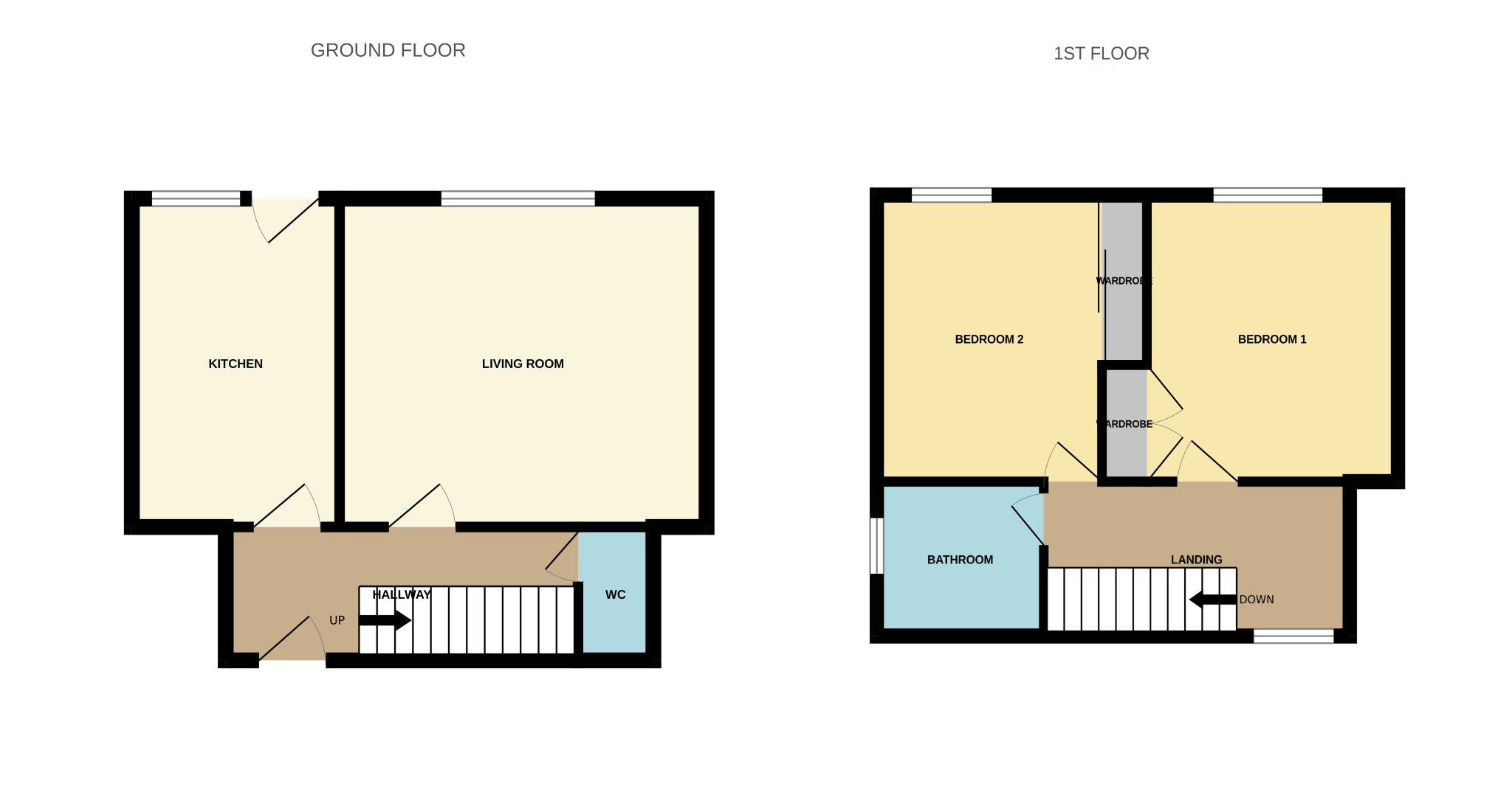 46 Hillside Street, Stevenston, KA20 3JA floorplan