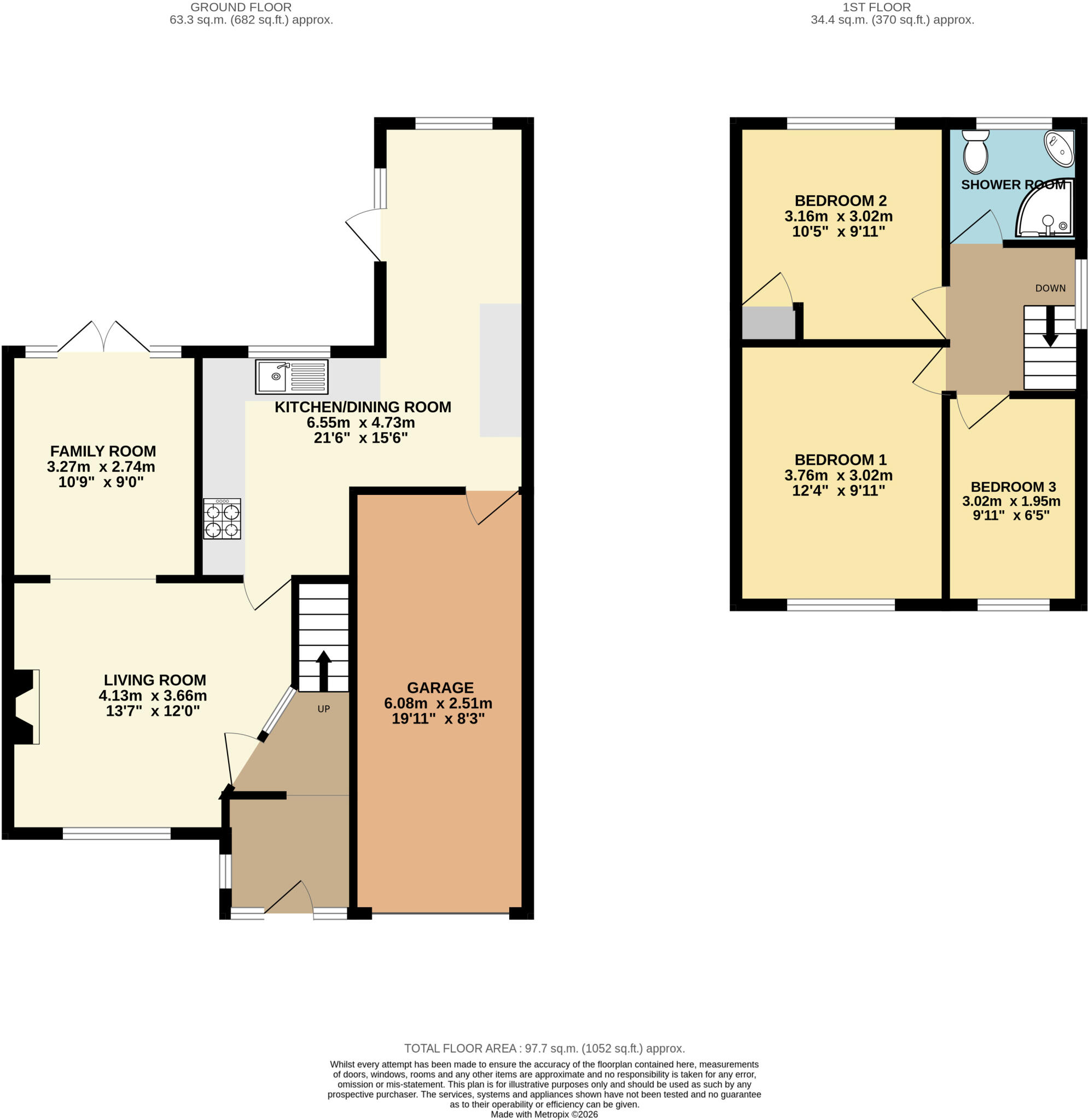 Masefield Grove, Bletchley, Milton Keynes, MK3 floorplan
