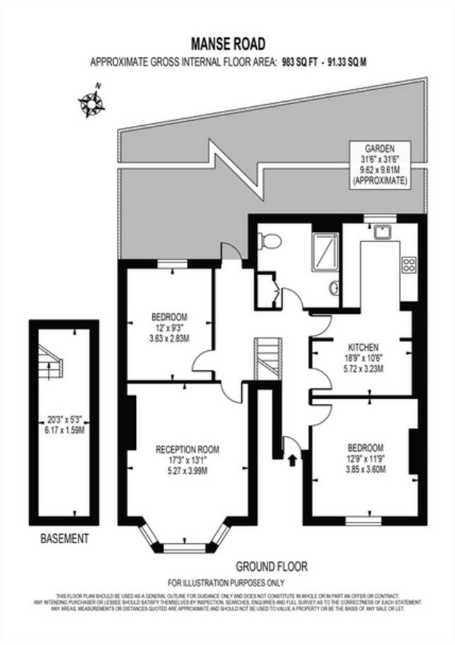 Manse Road, LONDON N16 floorplan