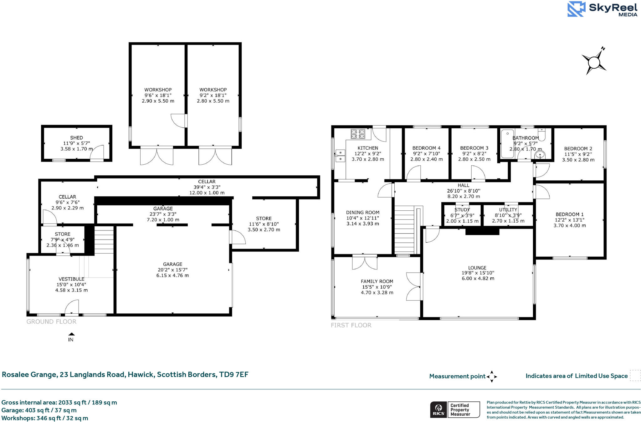 Langlands Road, Hawick, Scottish Borders floorplan