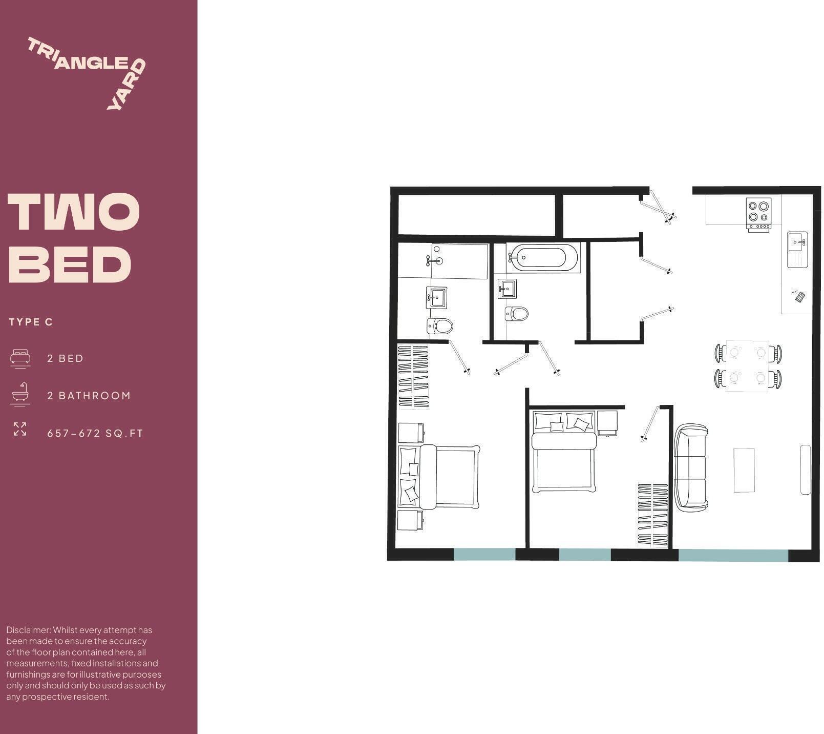 Flat 1112, Skinner Street, Leeds, West Yorkshire, LS1 floorplan