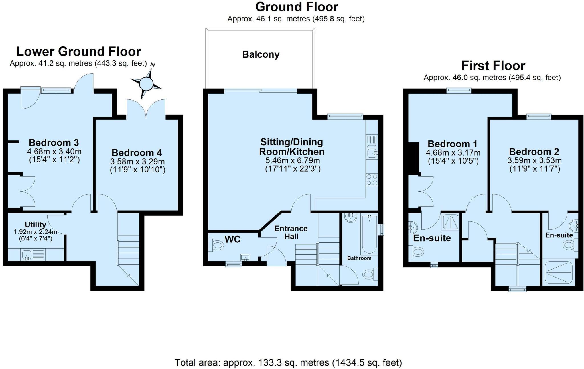 Raleigh Road, Salcombe floorplan