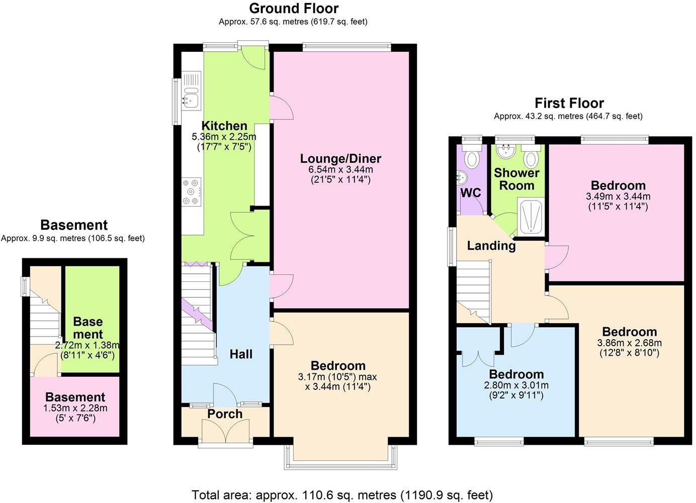 £120pppw Welby Avenue, Lenton, Nottingham floorplan