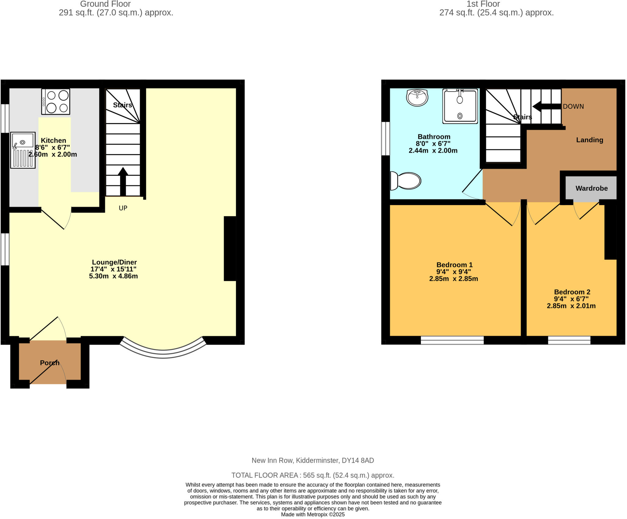 New Inn Row, Kidderminster, DY14 floorplan