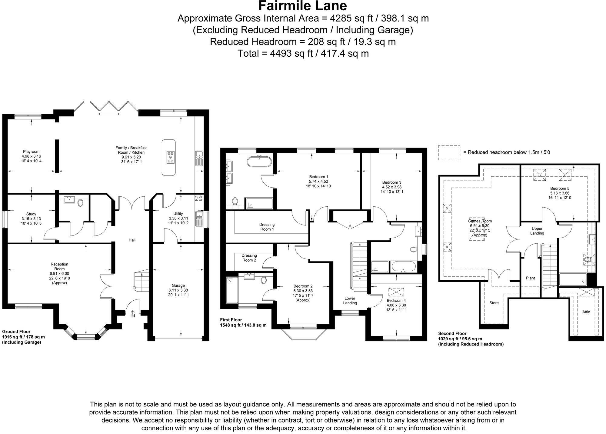 Fairmile Lane, Cobham, KT11 floorplan