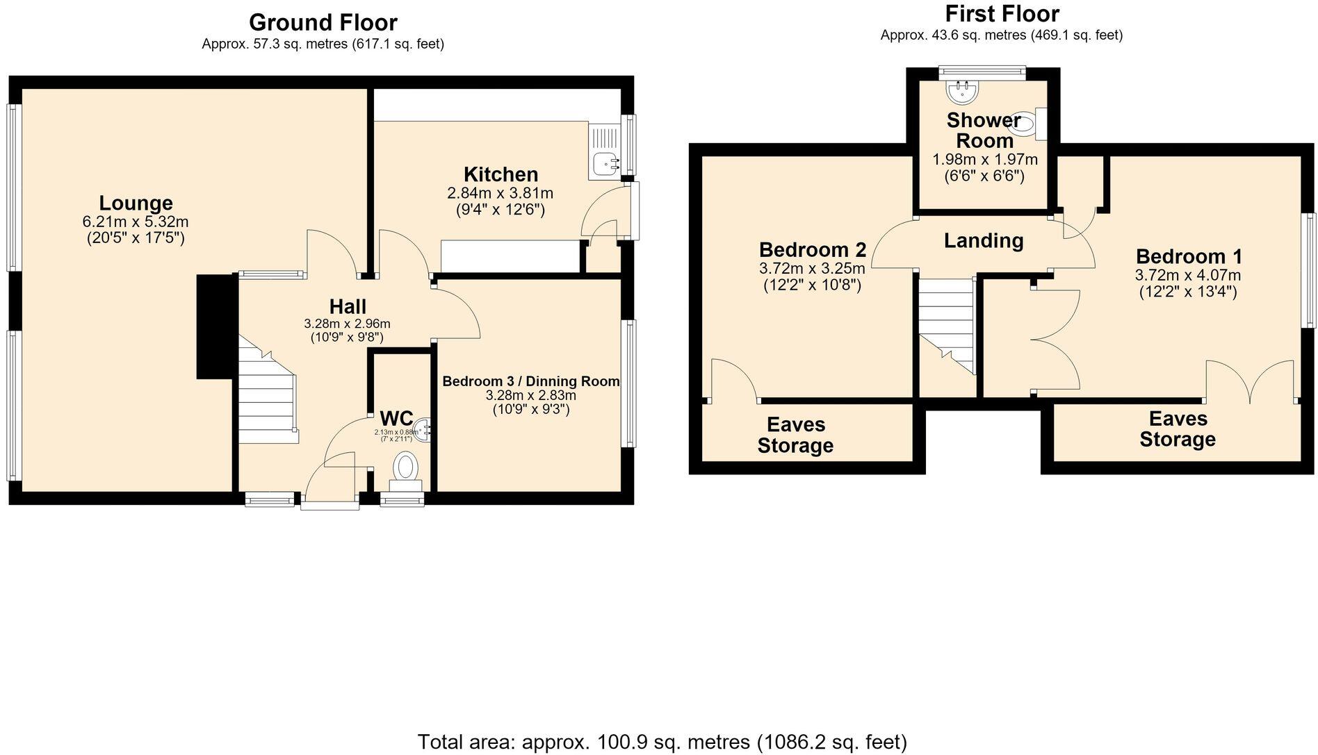 Turvey Lane, Long Whatton, LE12 floorplan