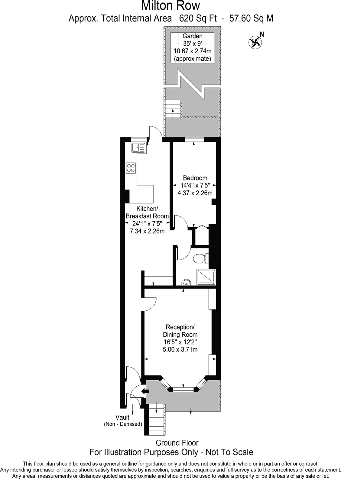 Milton Road, London, SE24 floorplan