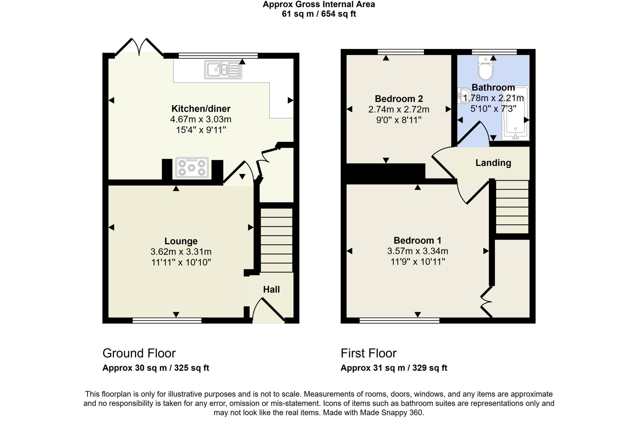 Birch Avenue, Beeston, NG9 1LL floorplan
