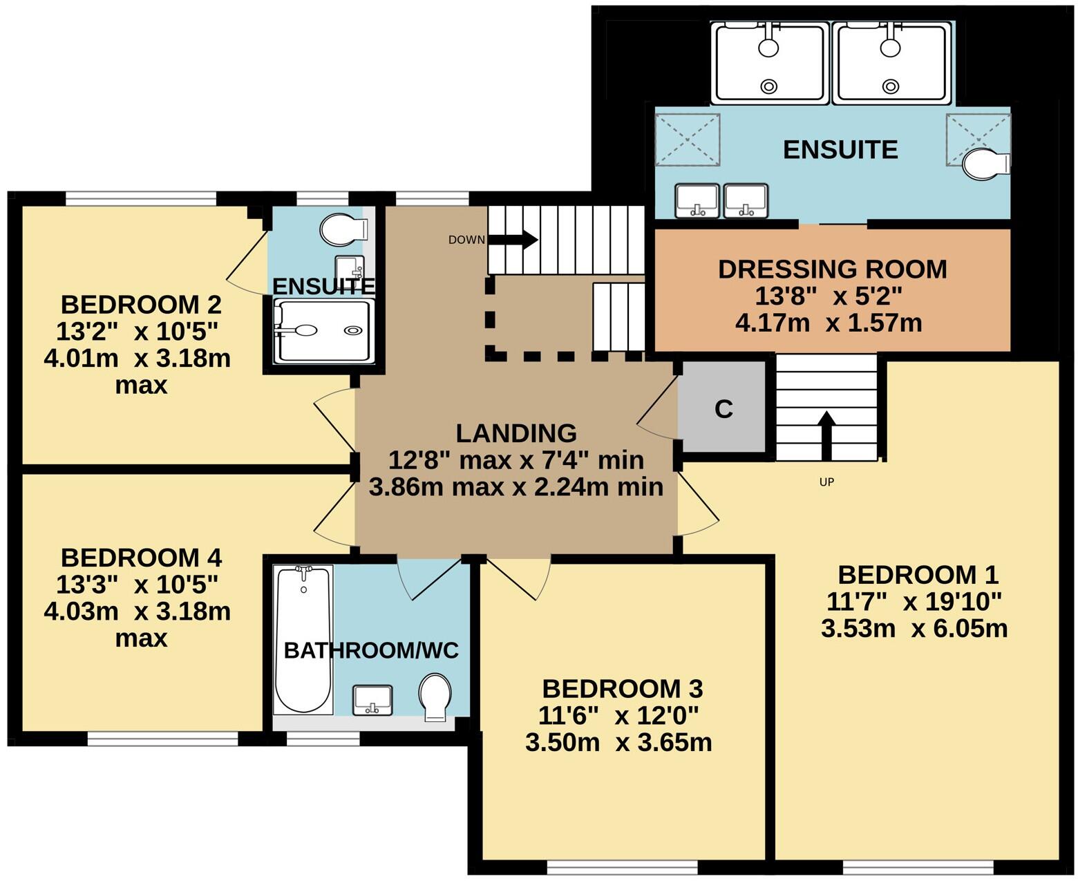 Kew Venna, Chapel, Launceston, Cornwall, PL15 floorplan